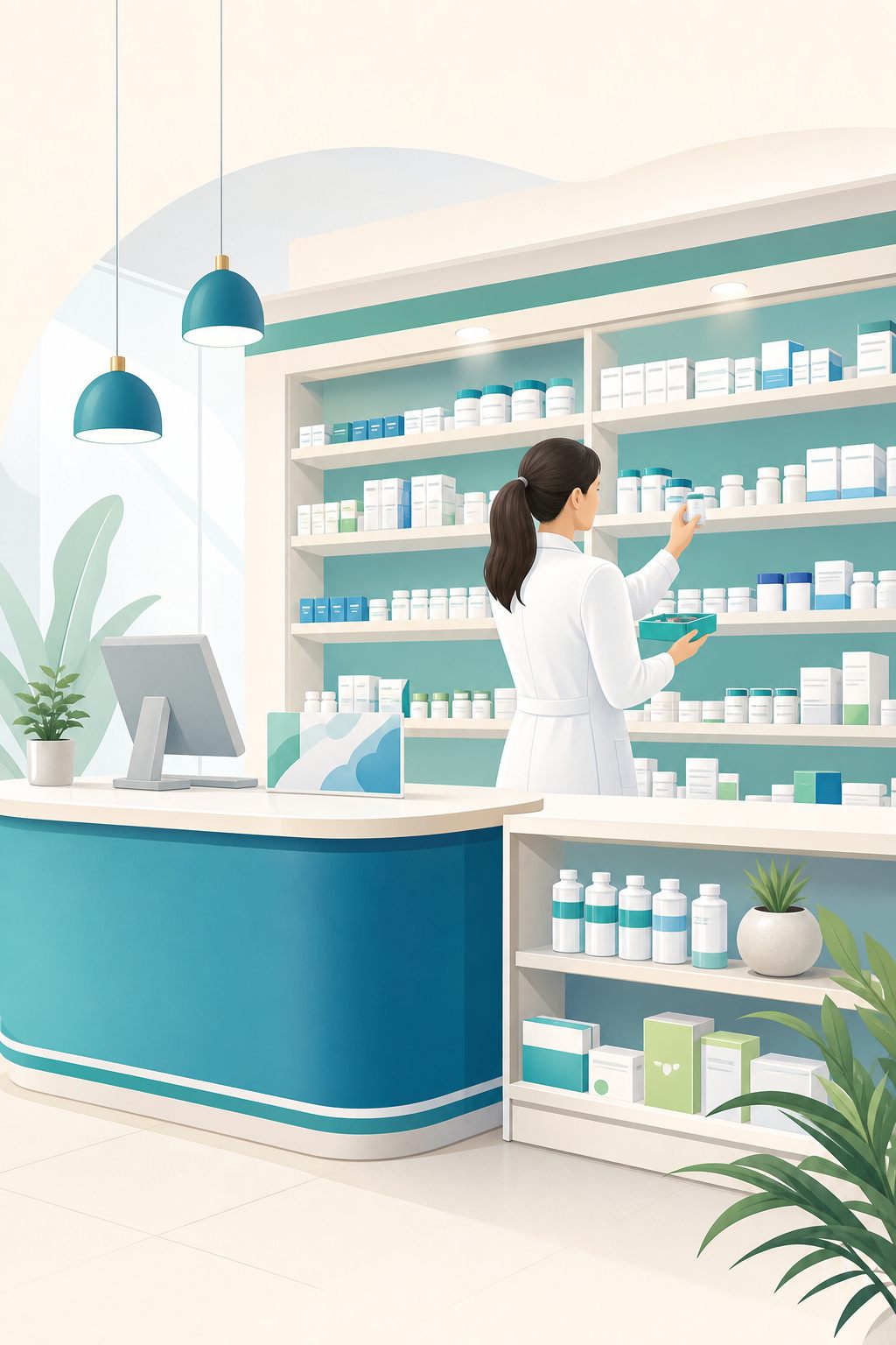 DIXI Pharmacy shelves and medicines
